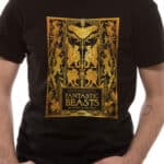 CRIMES OF GRINDELWALD GOLD FOIL BOOK UNISEX TSHIRT  XL