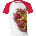 GAME OF THRONES PAINTED LANNISTER MEN TSHIRT S