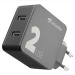 CELLULARLINE MULTIPOWER 2 WALL CHARGER WITH 2 PORTS