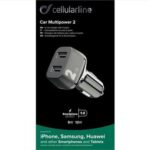 CELLULARLINE CAR CHARGER 2 USB MULTIPOWER 2