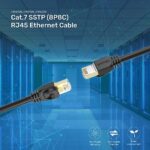 UNITEK CAT7 PATCH CABLE 3M BLACK - Image 4