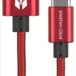 SPARTAN GEAR DOUBLE SIDED USB TYPE C CABLE 2M RED