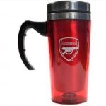 ARSENAL STAINLESS STEEL COLOURED TRAVEL MAG
