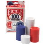 PLASTIC CHIP BICYCLE 2 GRAM PLASTI CHIPS 100 COUNT PLASTIC CHIP