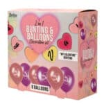 VALENTINES DAY 2 IN 1 BUNTING AND BALLOONS