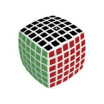 V CUBE 6 RUBIKS WHITE PILLOW