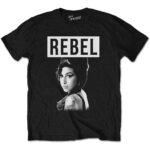 AMY WINEHOUSE UNISEX TSHIRT REBEL LARGE