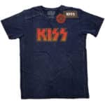 KISS UNISEX TSHIRT CLASSIC LOGO SNOW WASH 2XLARGE
