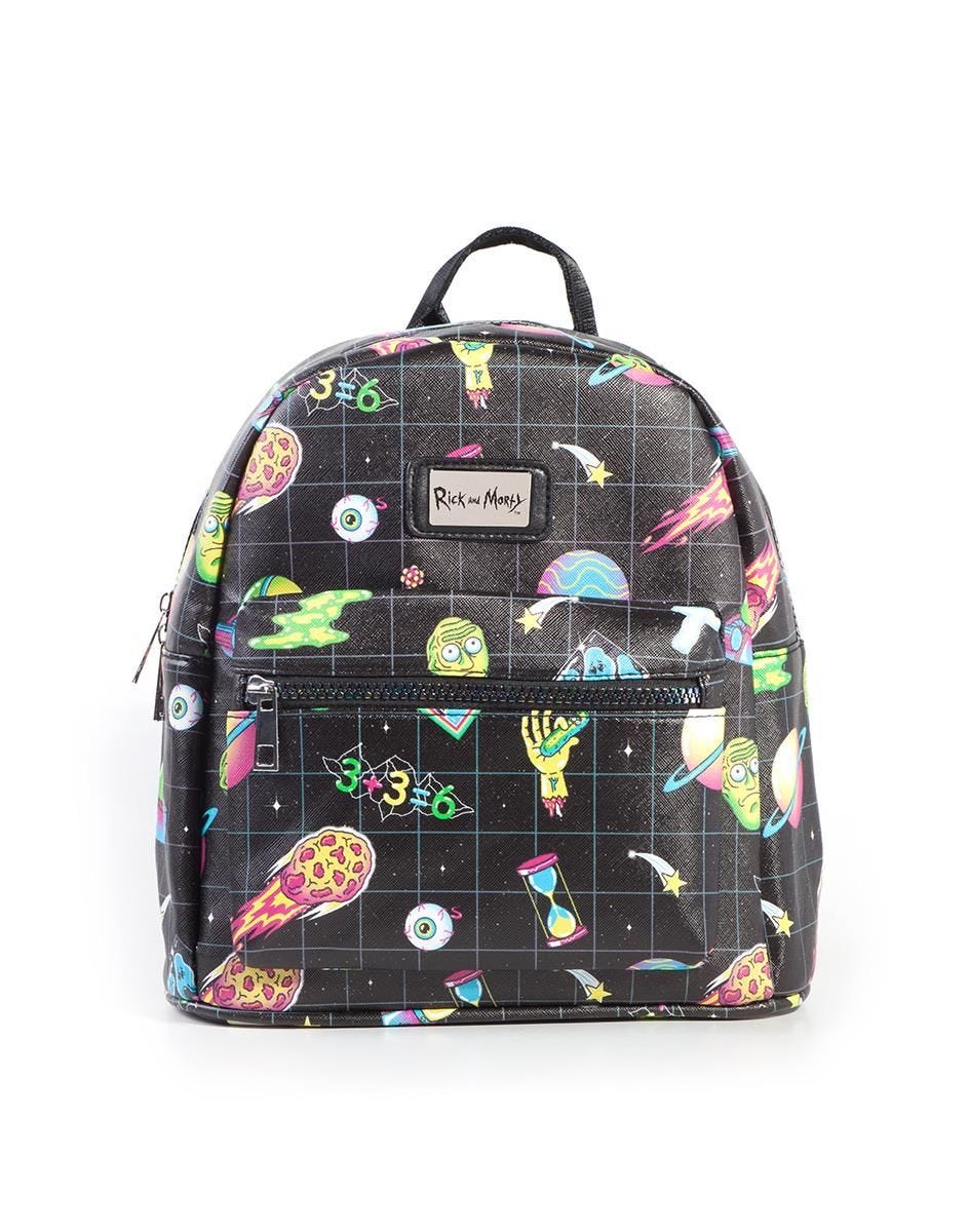 8718526105162.jpg RICK AND MORTY ALL OVER SUBLIMATION PRINTED LADIES BACKPACK - Image 1