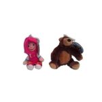 MASHA AND THE BEAR PLUSH KEYRING