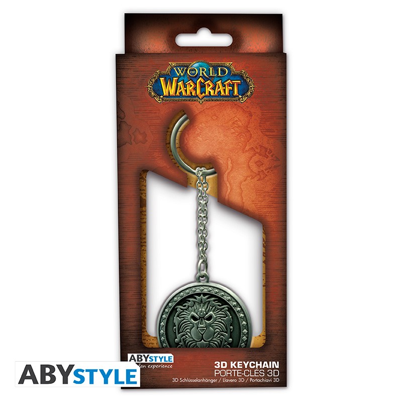 3665361022251.jpg ABYSSE WORLD OF WARCRAFT 3D ALLIANCE KEYCHAIN - Image 1