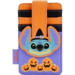 LOUNGEFLY LILO AND STITCH STRIPED HALLOWEEN CANDY CARDHOLDER