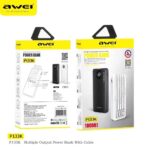 AWEI P133K POWERBANK 10000mAh WITH TYPE C LIGHTNING MICRO CABLE