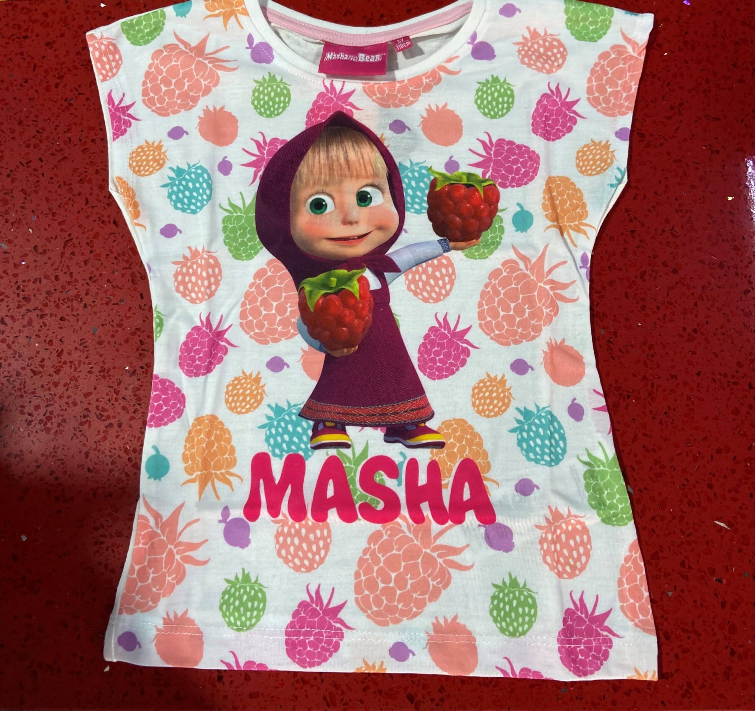 4983.jpg MASHA AND THE BEAR GIRLS TSHIRT 6 YEARS - Image 1