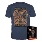 POP FUNKO! BOXED TEE: MARVEL BLACK PANTHER WAKANDA FOREVER TSHIRT S