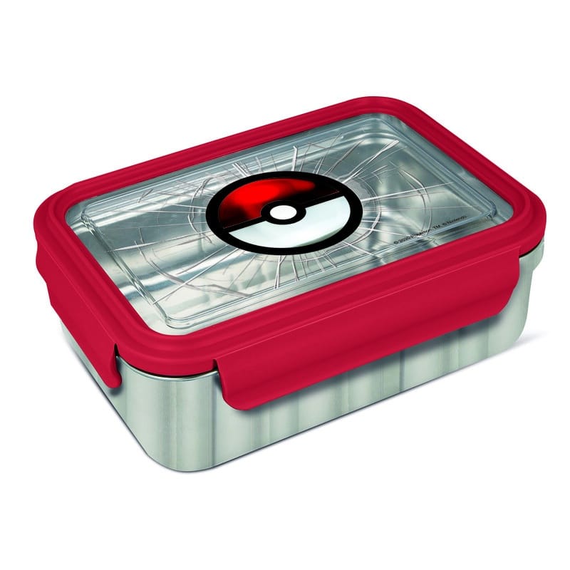 8412497010509.jpg POKEMON STAINLESS STEEL RECTANGULAR SANDWICH BOX - Image 1