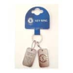 CHELSEA DOG TAG KEYRING