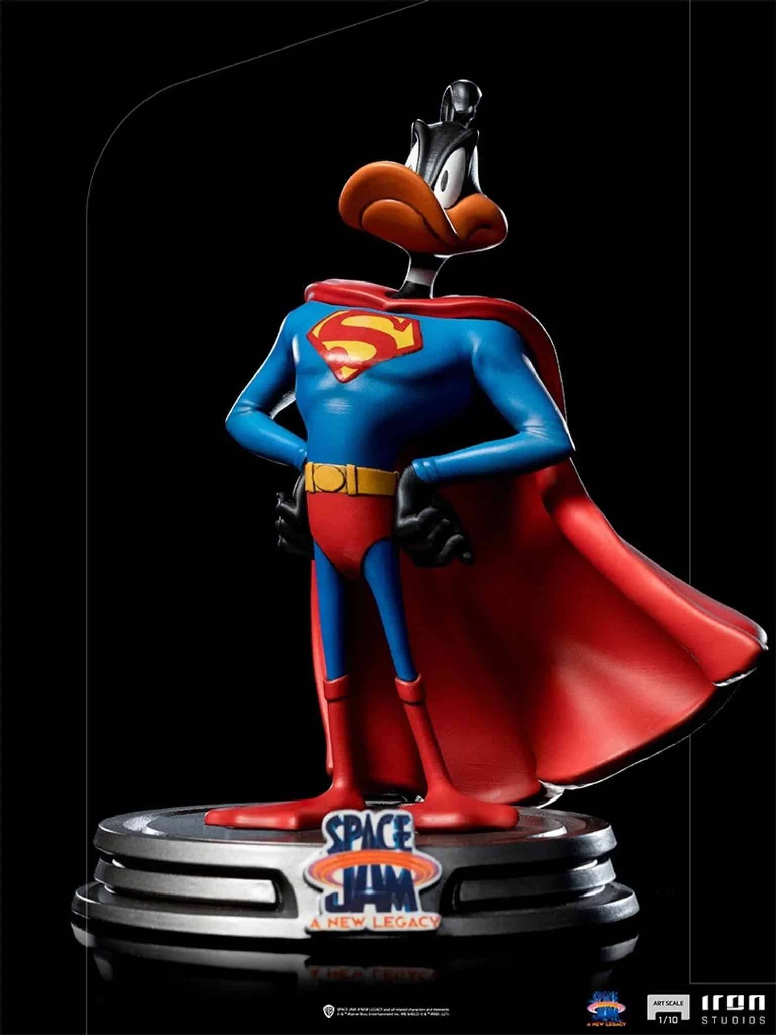 609963129232.jpg IRON STUDIOS SPACE JAM A NEW LEGACY DAFFY DUCK SUPERMAN FIGURE - Image 1
