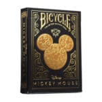 BICYCLE BLACK AND GOLD MICKEY PLAYING CARDS