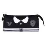 WEDNESDAY BLACK FAN TRIPLE PENCIL CASE