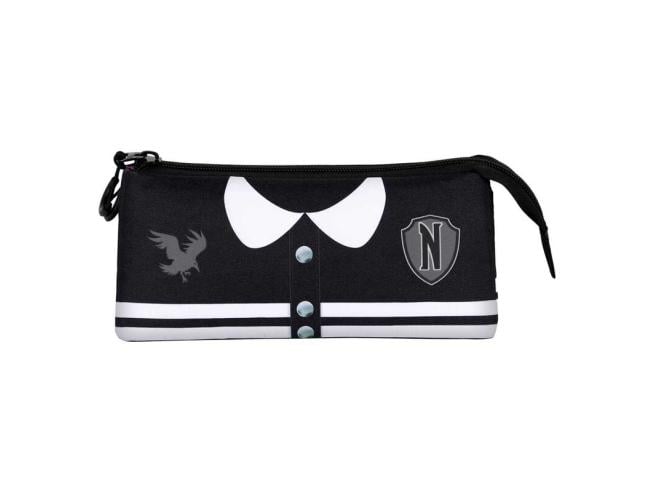 8445118061482.jpg WEDNESDAY BLACK FAN TRIPLE PENCIL CASE - Image 1