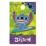DISNEY LILO AND STITCH PIN BADGE SURFING STITCH