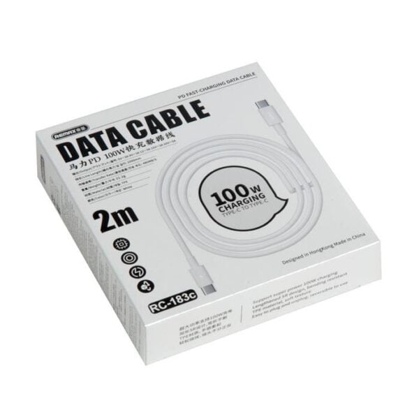 REMAX CABLE TYPE-C TO TYPE-C FAST CHARGE 2M WHITE