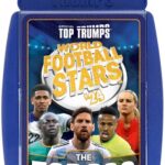 WINNING MOVES TOP TRUMPS WORLD FOOTBALL STARS 2024 CARD GAME