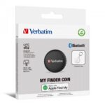 VERBATIM MY FINDER COIN APPLE BLUETOOTH ITEM FINDER 1 PACK BLACK