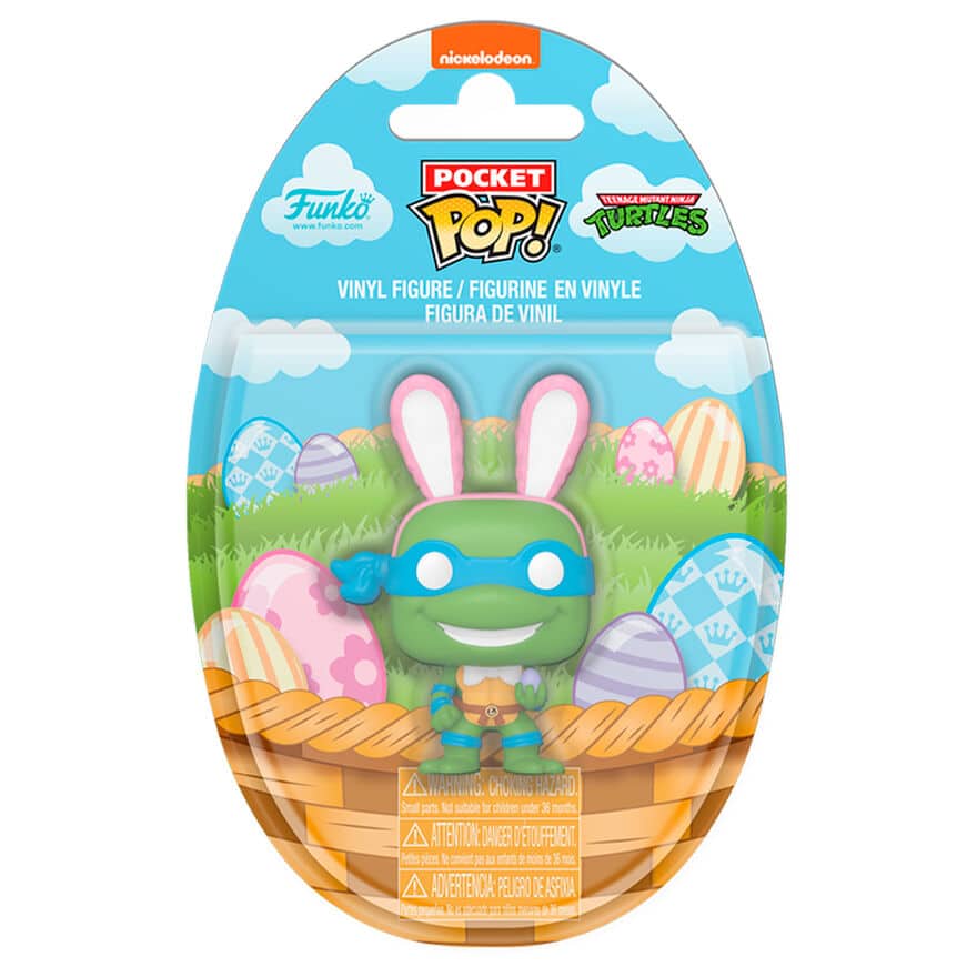 889698860468.jpg FUNKO POP POCKET EASTER EGG 2025 TEENAGE MUTANT NINJA TURTLES LEONARDO FIGURE - Image 1