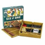 SIX IN ONE WOODEN GAMES WORKSHOP