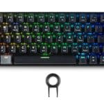 SPARTAN GEAR PEGASUS 2 RGB WIRED AND WIRELESS 63 KEYS MECHANICAL GAMING KEYBOARD BLACK