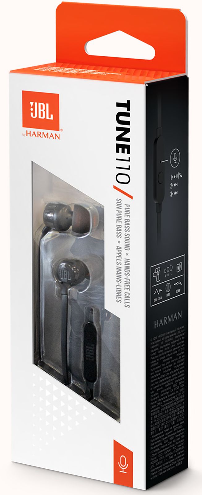 6925281918926.jpg JBL TUNE110 EARPHONES WITH MIC BLK - Image 1