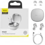 BASEUS EARPHONES TWS ENCOK WM01 WHITE