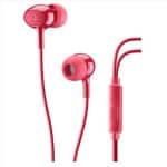 CELLULARLINE ACOUSTIC RED IN EARPHONES WITH MICROPHONE