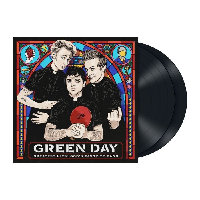 093624909187.jpg GREEN DAY GREATEST HITS GODS FAVORITE BAND 2LP - Image 1