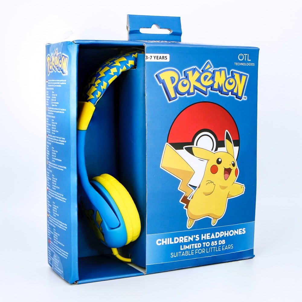 5055371622998.jpg OTL POKEMON PICACHU KIDS HEADPHONES - Image 1