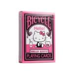 BICYCLE HELLO KTTY BLACK AND PINK PLAYING CARDS