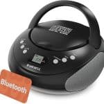 MAJORITY PORTABLE CD PLAYER BOOMBOX BT AND FM OAKCASTLE BLACK