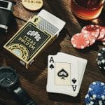 COPAG TEXAS HOLDEM GOLD JUMBO FACE 2 INDEX BLACK