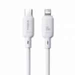 BASEUS LIGHTNING TO USB C CABLE 1M WHITE