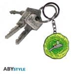 ABYSSE RICK AND MORTY PORTAL GUN METAL KEYCHAIN