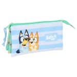 SAFTA BLUEY SISTERS TRIPLE PENCIL CASE