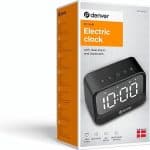 Denver EC-54B Dual Alarm Clock Speaker with Bluetooth  LCD Display