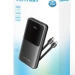 Vention Powerbank 10000mAh 22.5W Built-in USBC+Lighting Black FHOB0