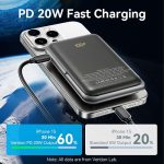 Vention Powerbank Wireless Magnetic 10000mAh 20W with Stand Black FHNB0 - Image 6
