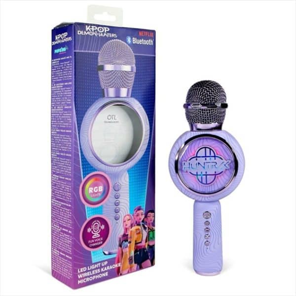 OTL POPSING LED LIGHT UP WIRELESS KARAOKE MICROPHONE KPOP DEMON HUNTERS